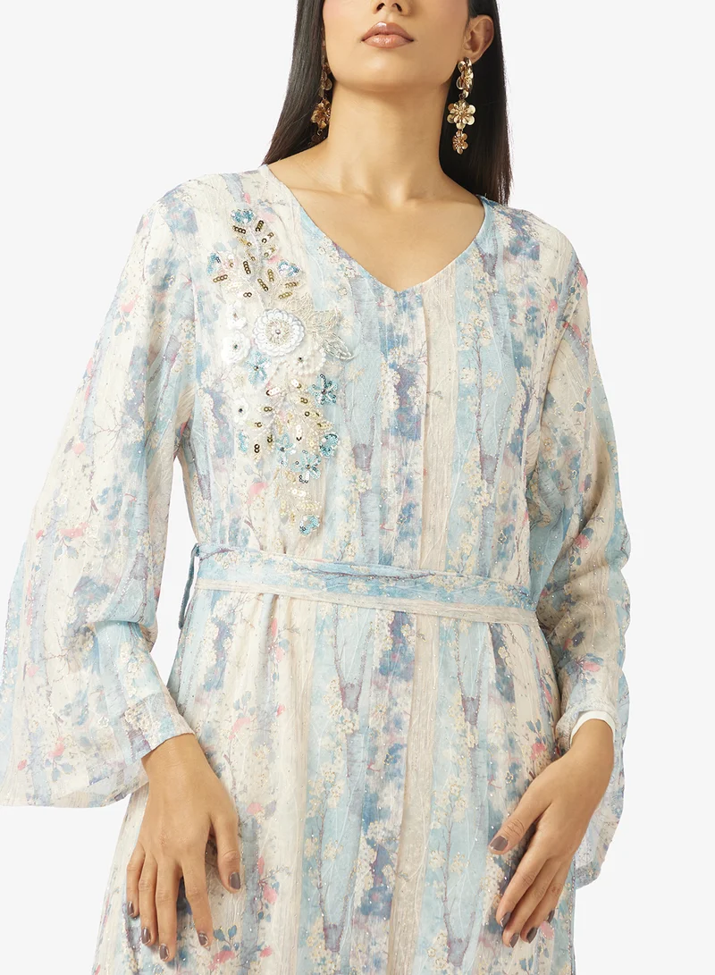 Khizana  Floral Print Jalabiya for Women | Best Price UAE